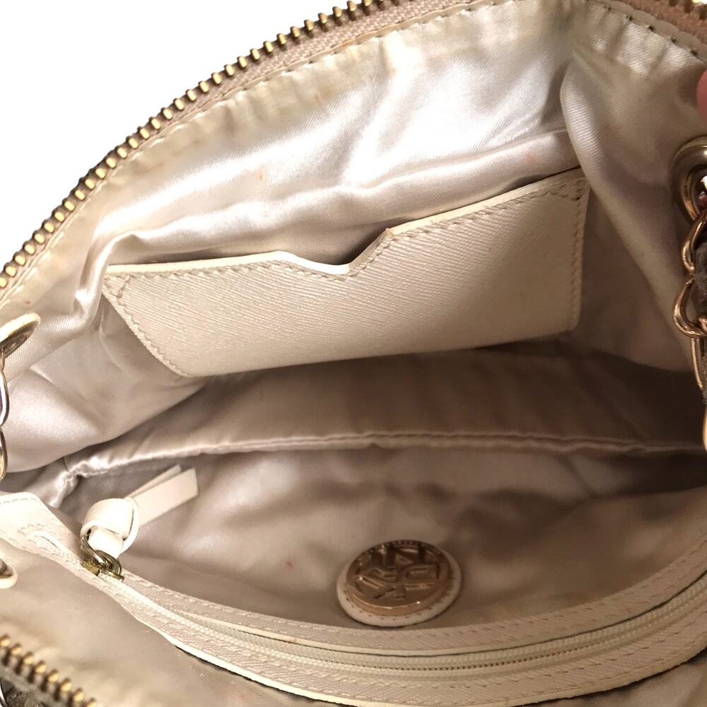DKNY Snakeskin Chain Strap Shoulder Bag Convertible Zip Top Metallic Going Out - Picture 14 of 16